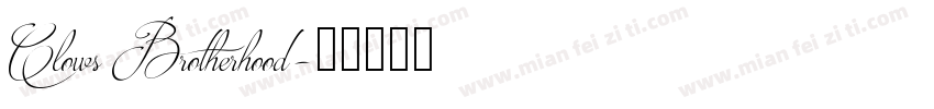 Clows Brotherhood字体转换